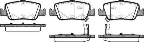 Тормозные колодки зад. Toyota Auris 07-12/Corolla 13- (bosch) WOKING P12563.02 (фото 1)