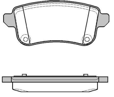 Тормозные колодки зад. RENAULT Scenic/Megan/Talisman 1.4-2.0 08- WOKING P12873.10