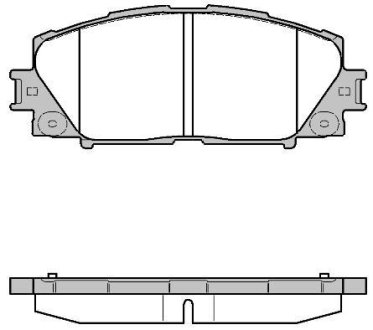 Тормозные колодки пер. Prius 08- WOKING P13243.10