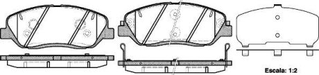 Гальмівні колодки пер. Hyundai Santa FE 06- (mando) WOKING P13263.02