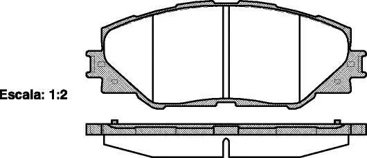 Гальмівні колодки пер. RAV 4 05-18/AURIS 07-12 (SUMITOMO) WOKING P13343.00 (фото 1)