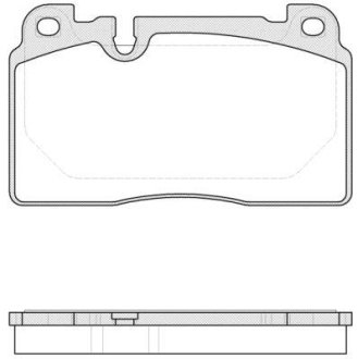 Гальмівні колодки пер. Audi A6/A7/Q5 10- (Brembo) WOKING P14273.00