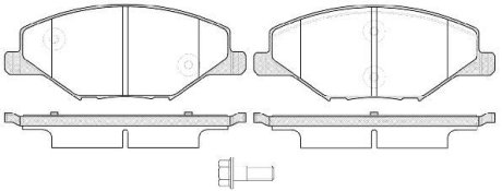 Тормозные колодки пер. Skoda Fabia II-III 11- /VW Polo 10- (TRW) WOKING P14533.00