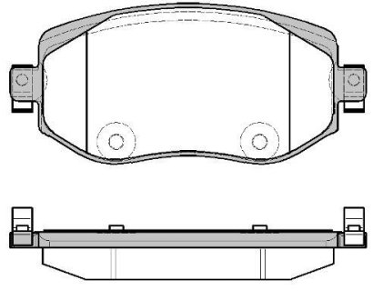 Тормозные колодки пер. Renault Megane IV 15- WOKING P16243.08