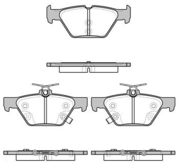 Тормозные колодки зад. Subaru /Outback/Legacy 14- WOKING P17383.02