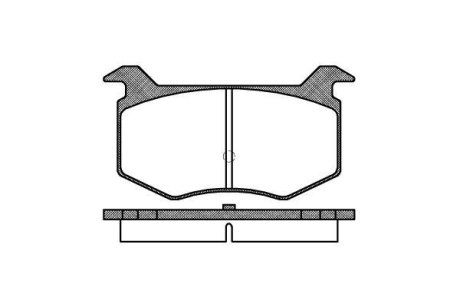 Тормозные колодки пер. Moskvich WOKING P2883.00