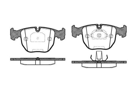 Тормозные колодки пер. BMW 5(E39)/7(E38) 96-04 (Teves) WOKING P4963.00