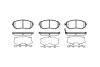 Гальмівні колодки пер. Subaru Impreza 02-/Forester 02- (akebono) WOKING P8513.11 (фото 1)