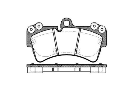 Тормозные колодки пер. Cayenne/Touareg 03- WOKING P8953.00