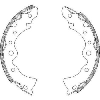 Тормозные колодки зад. NISSAN BLUEBIRD 1.5-2.0 83-90 WOKING Z4144.00