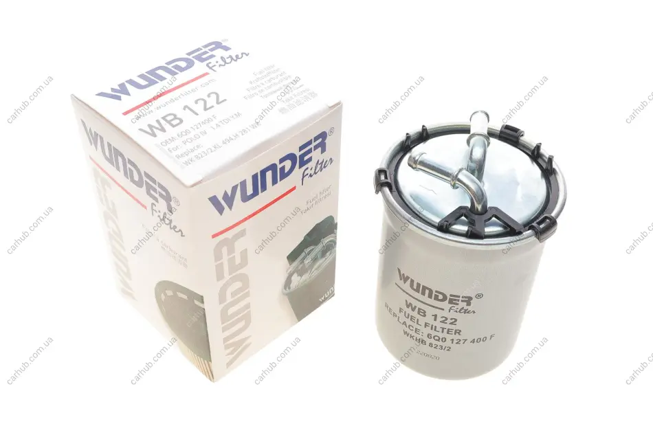 Фільтр паливний Skoda Fabia/Roomster/VW Polo 1.4/1.6TDI 05- WUNDER FILTER WB 122 (фото 1)