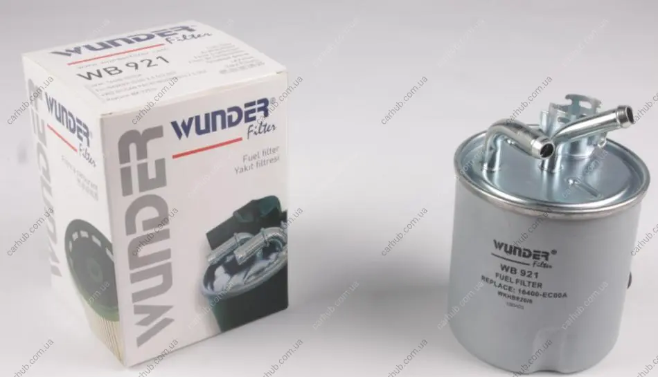 Фільтр паливний Nissan Navara/Armada 2.5dCi 05- WUNDER FILTER WB 921 (фото 1)