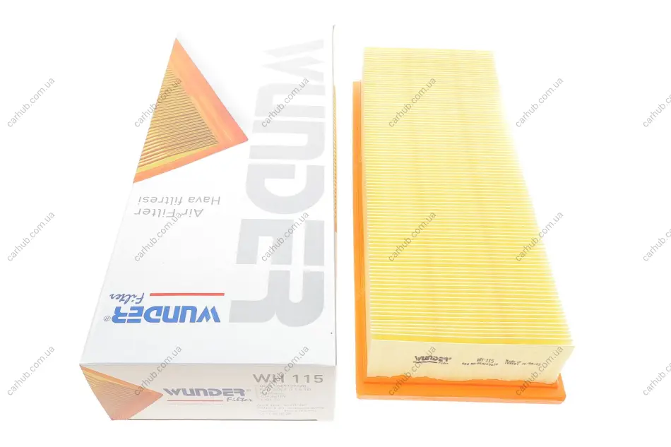Фільтр повітряний Audi 80/100/VW T3 1.6-1.7D 81-92 WUNDER FILTER WH 115 (фото 1)