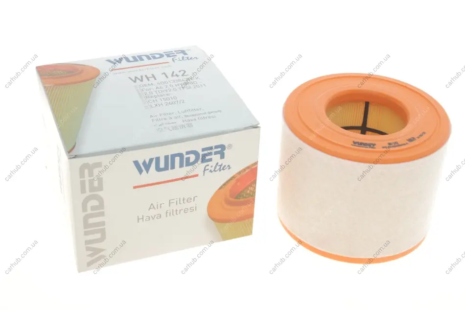 Фільтр повітряний Audi A6 2.0TDI/TFSI 11- WUNDER FILTER WH 142 (фото 1)