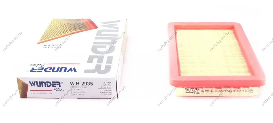 Фільтр повітряний Mazda 323 1.3-1.8 94-04 WUNDER FILTER WH 2035 (фото 1)