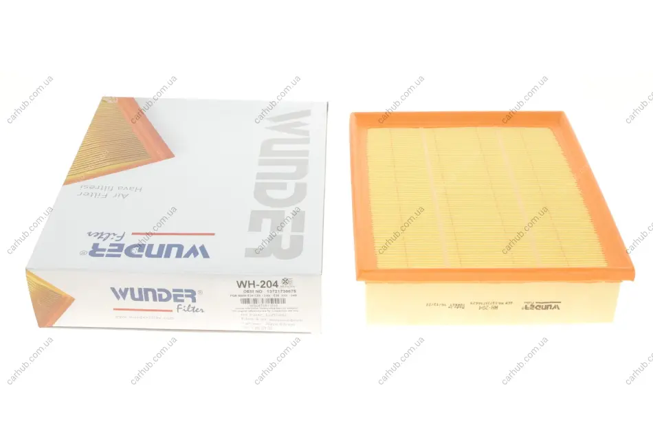 Фільтр повітряний BMW 5 (E34/E39)/ 7 (E32/E38)/ X5 (E53) WUNDER FILTER WH 204 (фото 1)