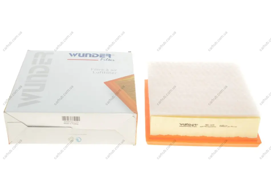 Фільтр повітряний Opel Corsa D 06- (з поролоном) WUNDER FILTER WH 319 (фото 1)