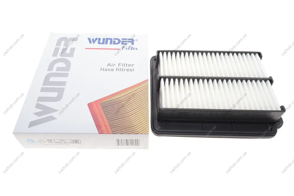 Фільтр повітряний Chevrolet Aveo 06- (benzin) WUNDER FILTER WH 351 (фото 1)