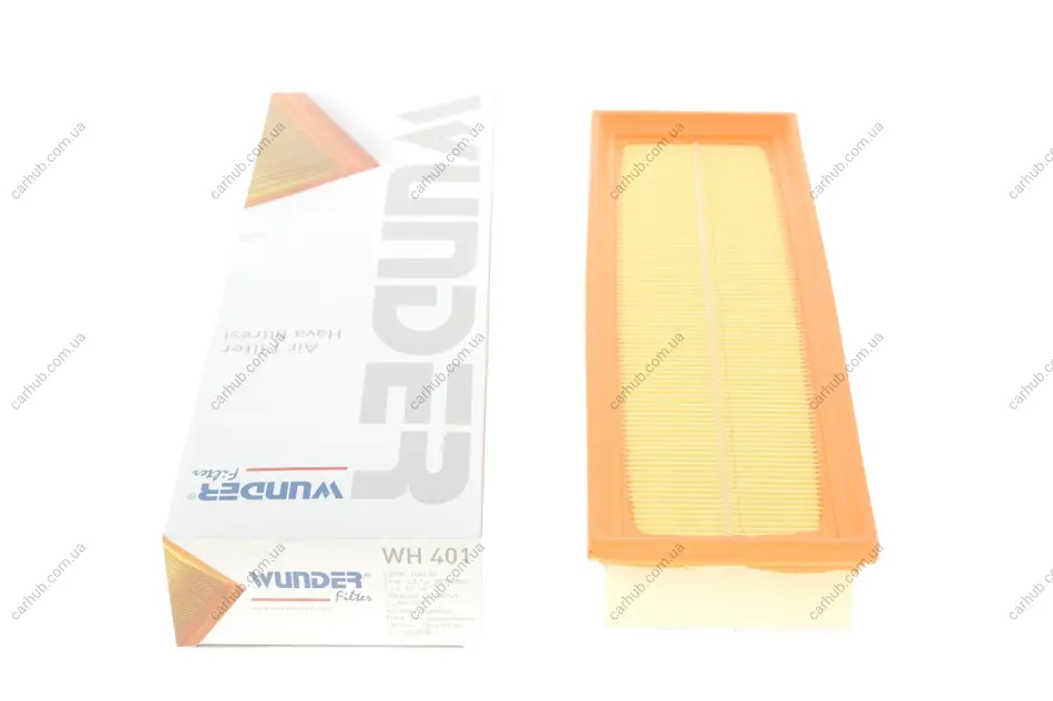 Фільтр повітряний Citroen Berlingo/Peugeot Partner 1.1/1.4i 02- WUNDER FILTER WH 401 (фото 1)