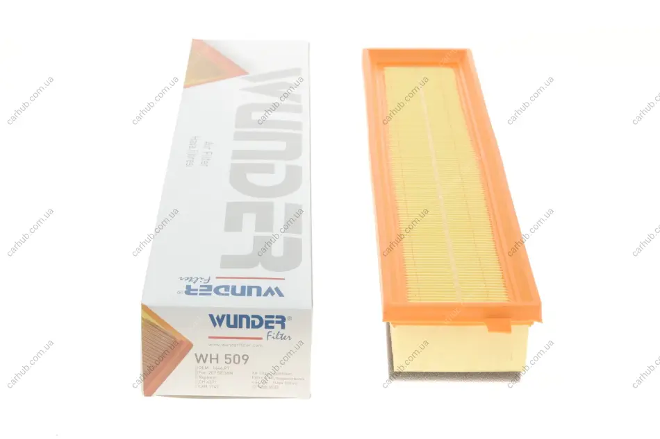 Фільтр повітряний Citroen Berlingo/Peugeot Partner 1.6i 16V 08- WUNDER FILTER WH 509 (фото 1)