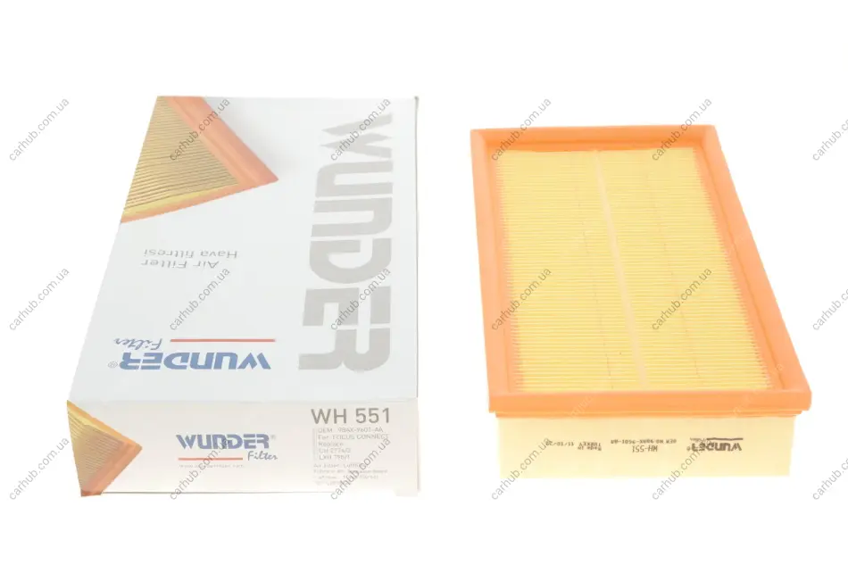 Фільтр повітряний Ford Connect 02- WUNDER FILTER WH 551 (фото 1)