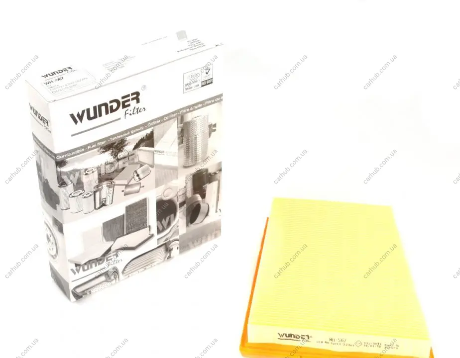 Фільтр повітряний Ford Fiesta/Fusion 1.6TDCI 04- WUNDER FILTER WH 567 (фото 1)