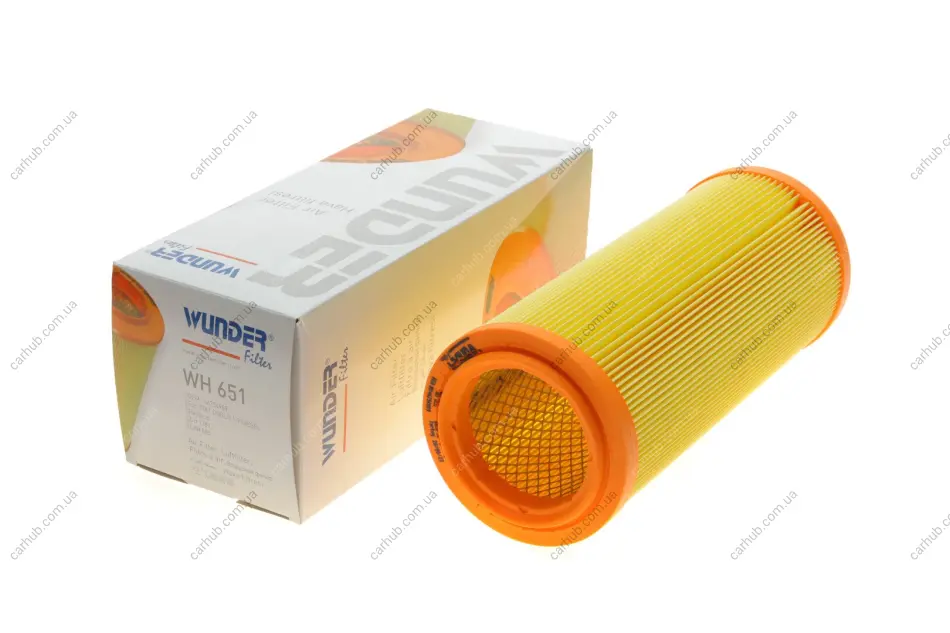 Фільтр повітряний Fiat Doblo 1.6i/1.9D/JTD 01- WUNDER FILTER WH 651 (фото 1)