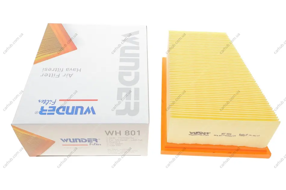 Фільтр повітряний Renault Megane 1.4i/Trafic 2.0i WUNDER FILTER WH 801 (фото 1)