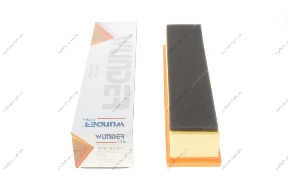 Фільтр повітряний Renault Kangoo 1.5dCi 01- (з поролоном) WUNDER FILTER WH 803/1 (фото 1)
