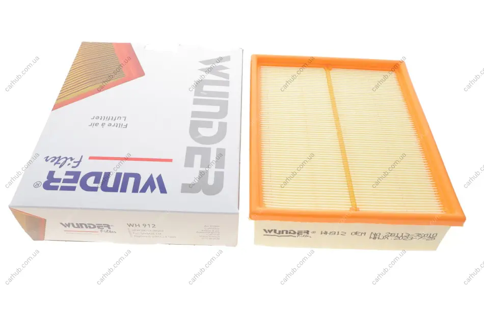 Фільтр повітряний Hyundai Sonata V 2.0 CRDI 05-10 WUNDER FILTER WH 912 (фото 1)
