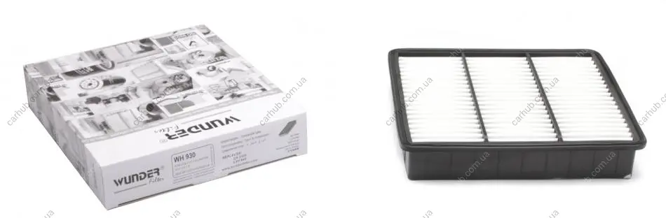 Фільтр повітряний Mitsubishi Lancer IV 1.3/1.6 16V 92- WUNDER FILTER WH 930 (фото 1)