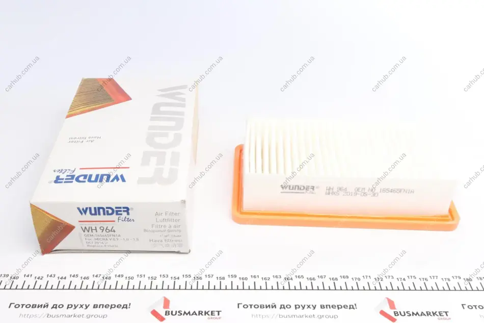 Фільтр повітряний Nissan Micra V 0.9-1.0/1.5DCI 16- WUNDER FILTER WH 964 (фото 1)
