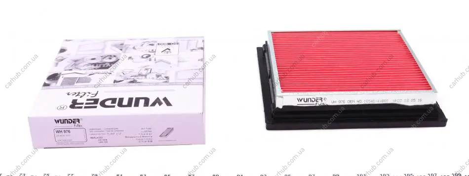 Фільтр повітряний Nissan Micra 1.0-1.4 92-03 WUNDER FILTER WH 976 (фото 1)
