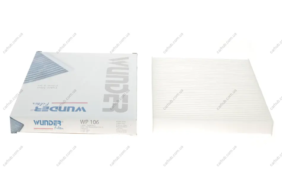 Фільтр салону VW T5 03- WUNDER FILTER WP 106 (фото 1)