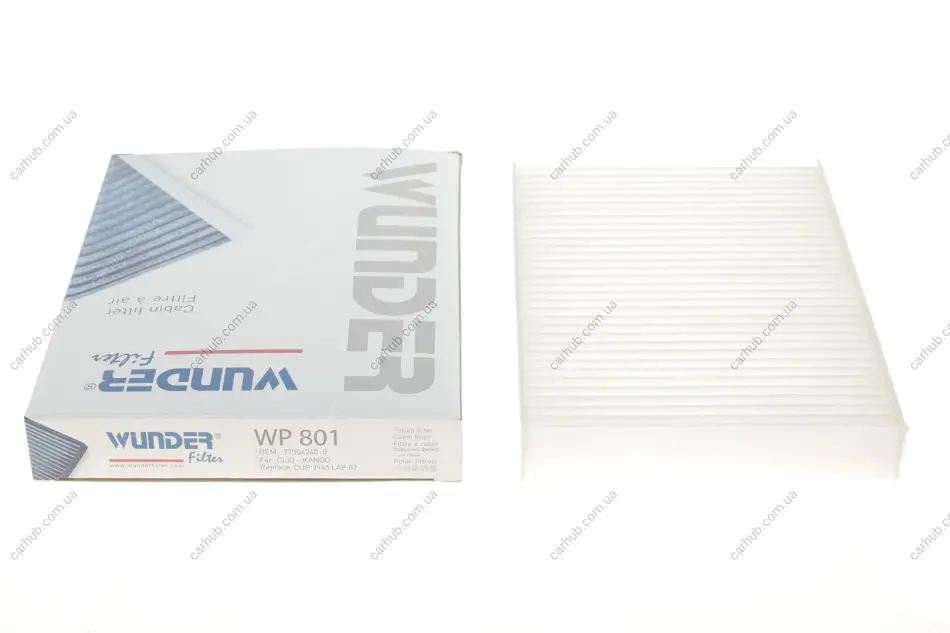 Фільтр салону Renault Kangoo 97- WUNDER FILTER WP 801 (фото 1)