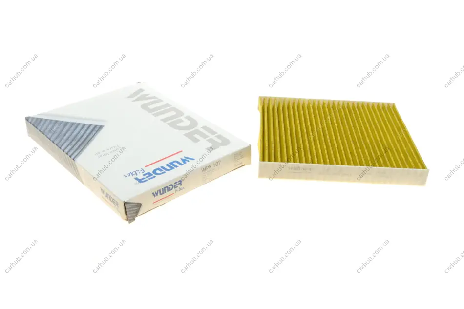 Фільтр салону VW Polo 1.0TSI/Seat Ibiza 1.0 i/1.6 TDI 17- (вугільний) WUNDER FILTER WPK 107 (фото 1)