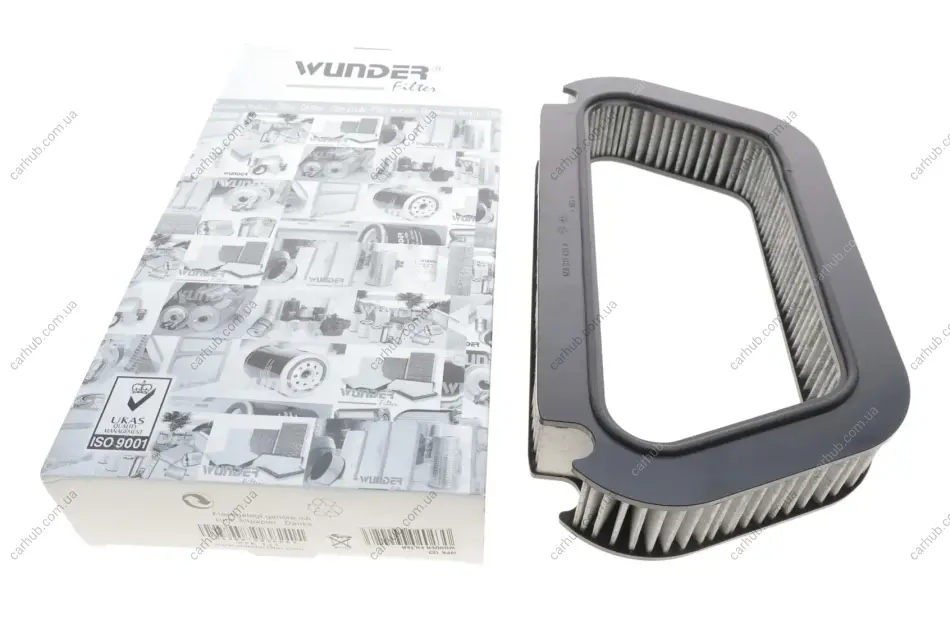 Фільтр салону Audi A8 02-10 (вугільний) WUNDER FILTER WPK 123 (фото 1)
