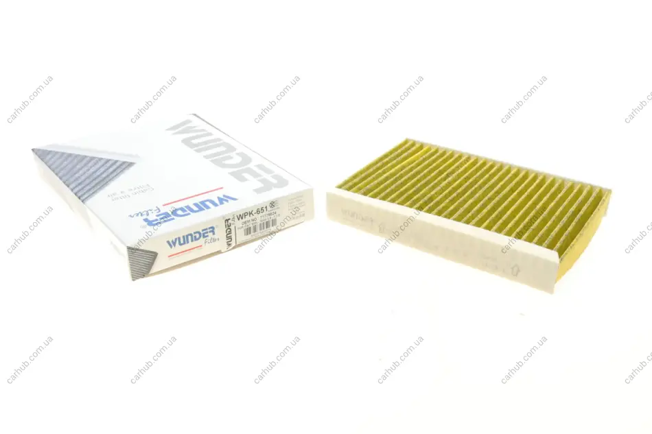 Фільтр салону Fiat 500L/500X 12-/Jeep Compass/Renegade 17- (вугільний) WUNDER FILTER WPK 651 (фото 1)
