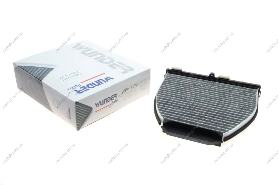 Фільтр салону MB GLK-class (X204) 08- (вугільний) WUNDER FILTER WPK 717/1 (фото 1)