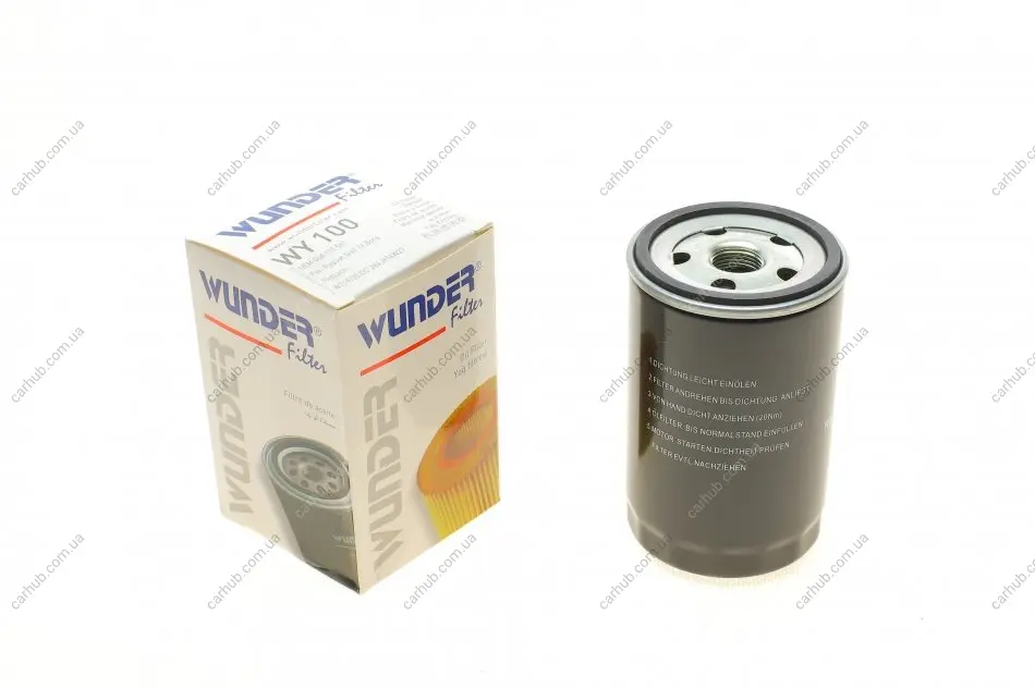 Фільтр масляний VW 1.6 -2.0 (бензин) WUNDER FILTER WY 100 (фото 1)