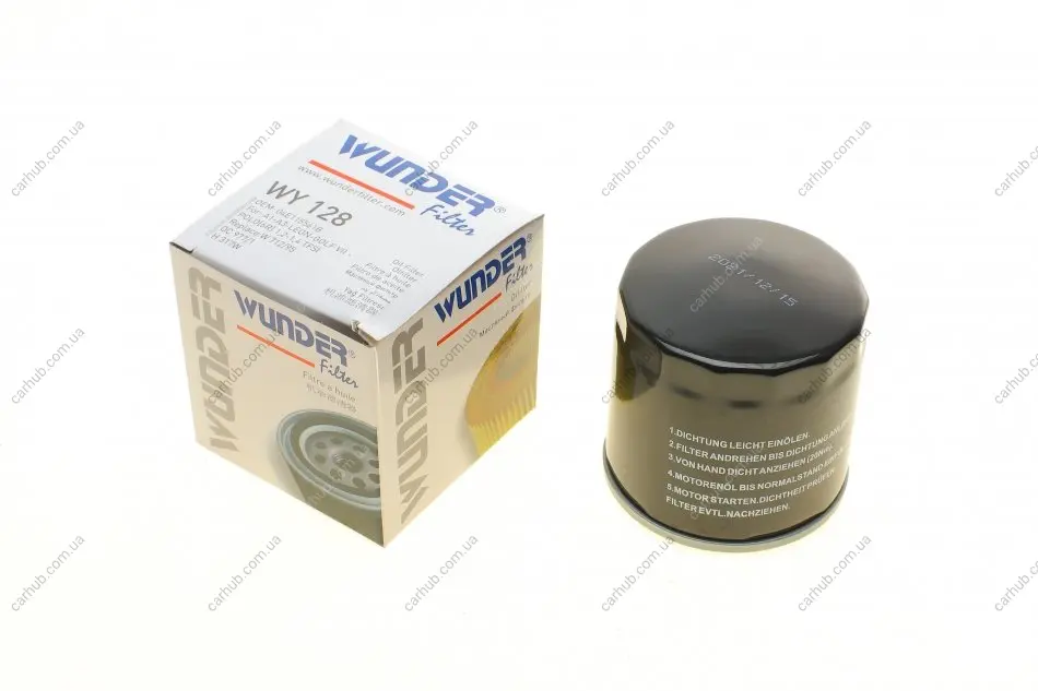 Фільтр масляний VW Caddy IV 1.0-1.6TSI / Golf VI/VII/Seat WUNDER FILTER WY 128 (фото 1)