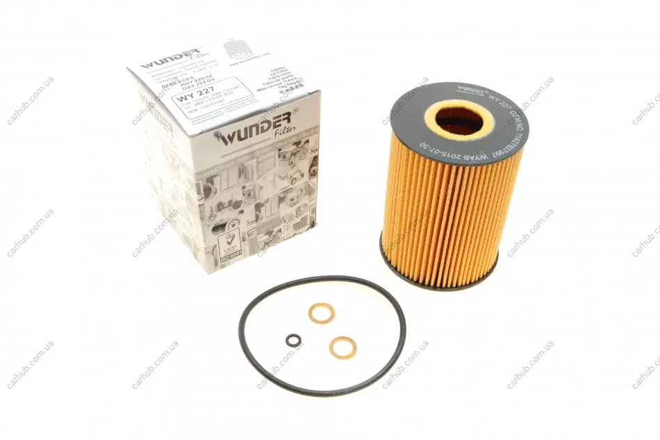 Фільтр масляний BMW 3 (E90/E92/E93) (М3) 07-11 WUNDER FILTER WY 227 (фото 1)