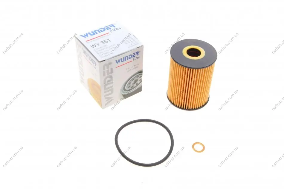 Фільтр масляний Chevrolet Captiva/Cruze/Epica/Lacetti/Nubira/Opel Antara 2.0D 05- WUNDER FILTER WY 351 (фото 1)