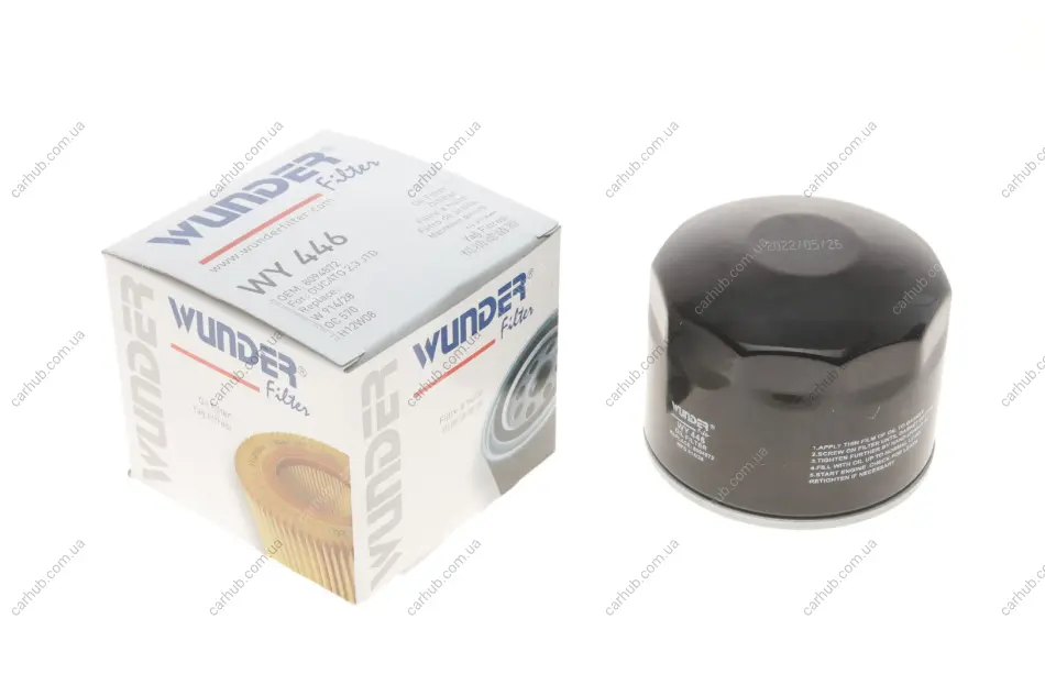 Фільтр масляний Fiat Ducato 2.3JTD 06- WUNDER FILTER WY 446 (фото 1)