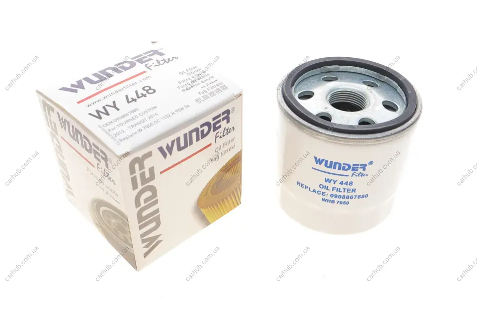 Фільтр масляний Citroen Jumper/Peugeot Boxer 2.2HDI/ Ford Transit 13- WUNDER FILTER WY 448 (фото 1)