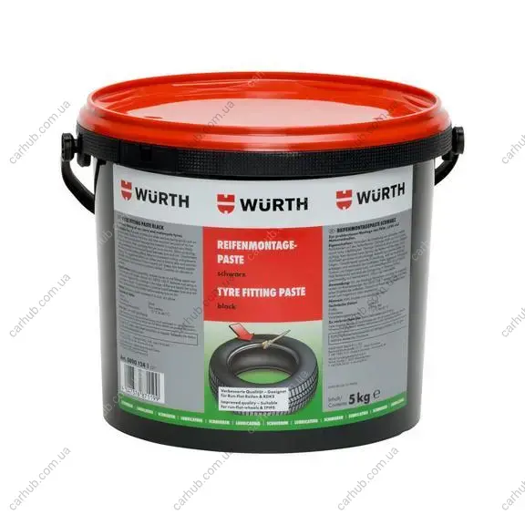 Паста монтажна для шин (5000g) (чорна) WURTH 08901241 (фото 1)