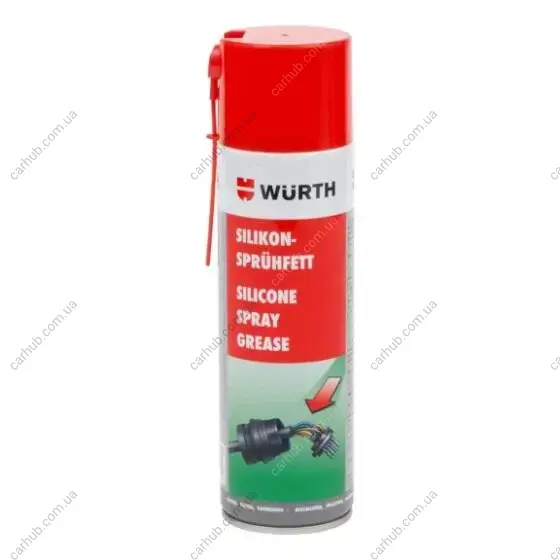 Змазка силіконова SIL Spray (500мл) WURTH 0893223 (фото 1)