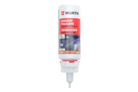 Фіксатор різьби (синій) 50g (від -55°С до +150°С) WURTH 0893243050