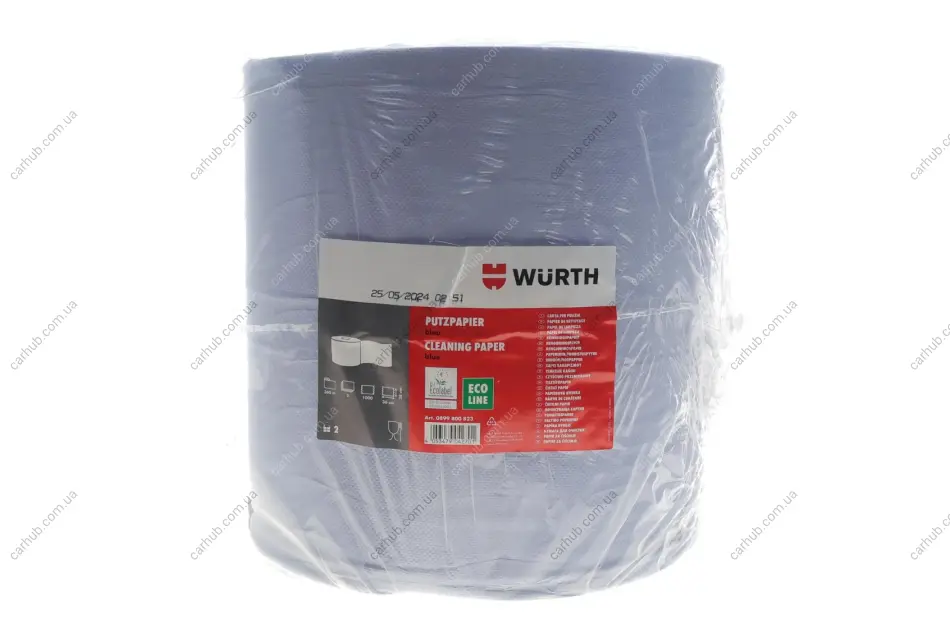 Папір для протирання поверхонь Wurth 3 шари/1000 шт (36х38cм) (блакитний) WURTH 0899800823 (фото 1)