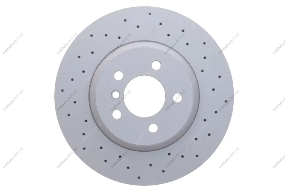 Диск гальмівний (передній) BMW 5 (F10/F11)/6 (F06/F13) 09- (348x30) (з покриттям) (з отворами (вент.) ZIMMERMANN 150.3483.52 (фото 1)